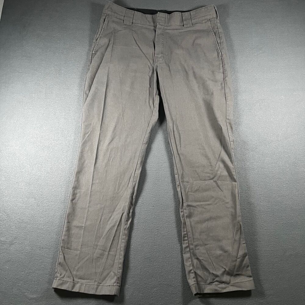 Dickies Men's Grey and Tan Trousers